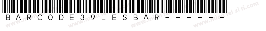 Bar Code 39 lesbar字体转换